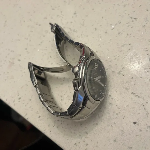 SEIKO Kinetic Blue Black Dial Men’s Indicator WatchSKA237 40MM 5M62-0AR0
